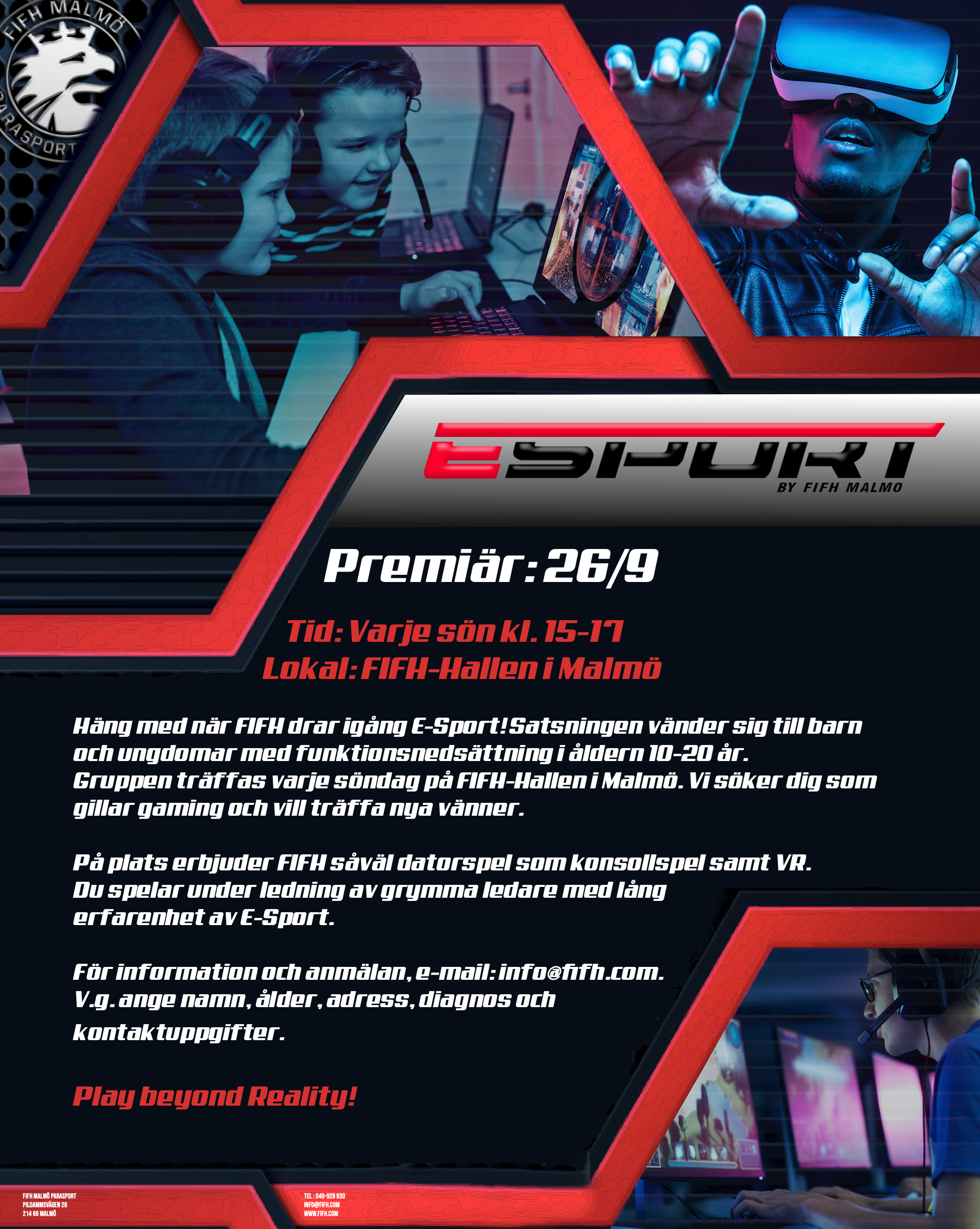e-sport flyer